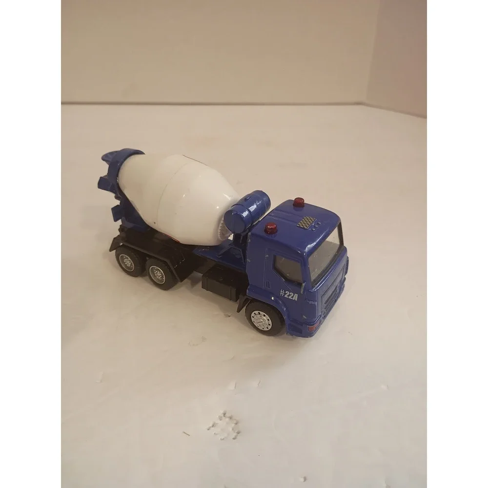 JFL Concrete Blue Cement Mixer Diecast Toy Truck Construction Vehicle #22A